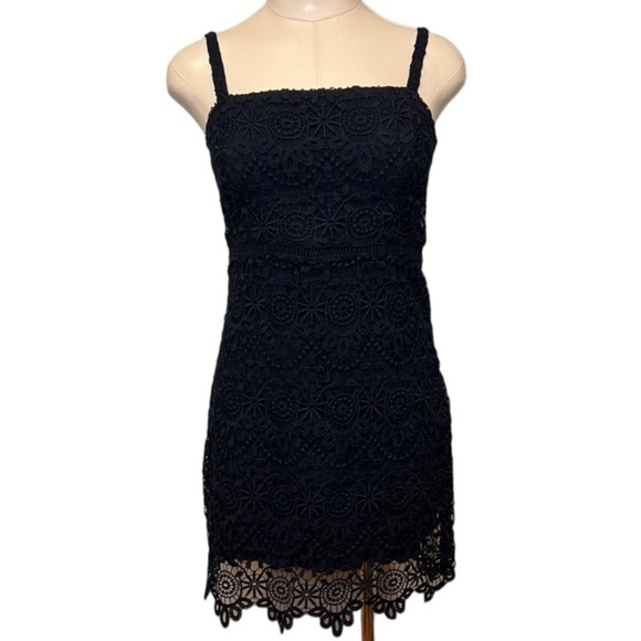 Hollister Dresses & Skirts - Women’s Hollister Navy Blue Lace Dress